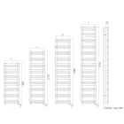 Încălzitor electric de prosoape cu elemente orizontale fabricat în Italia - Amaretti Viadurini