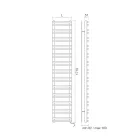 Încălzitor electric pentru prosoape cu elemente orizontale Made in Italy - Amaretti Viadurini