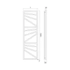 Încălzitor electric pentru prosoape cu elemente pătrate Made in Italy - Migdale Viadurini