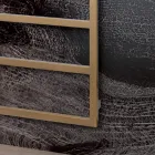 Încălzitor electric pentru prosoape cu linii simple din oțel Made in Italy - Fistic Viadurini