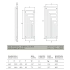Încălzitor electric pentru prosoape din oțel cu design modern Made in Italy - Potentia Viadurini
