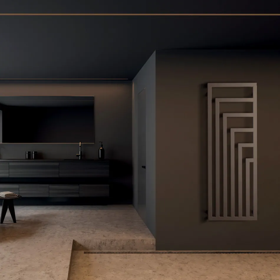 Încălzitor electric pentru prosoape din oțel cu design modern Made in Italy - Potentia Viadurini