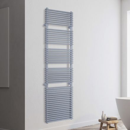 Încălzitor electric de prosoape din oțel cu finisaj din aluminiu, fabricat în Italia - Brioches Viadurini