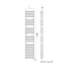 Încălzitor electric pentru prosoape cu finisaj Oțel Aluminiu Fabricat în Italia - Brioșe Viadurini