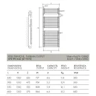 Încălzitor electric pentru prosoape din oțel cromat și finisaj auriu Made in Italy - Laura Viadurini