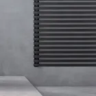 Încălzitor electric pentru prosoape din oțel cu finisaj negru jet Fabricat în Italia - Brownies Viadurini