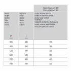 Încălzitor electric de prosoape pentru baie Design vertical în oțel 300 W - Italo Viadurini