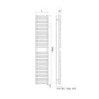 Încălzitor electric pentru prosoape din oțel carbon - moale Viadurini
