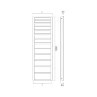 Incalzitor hidraulic pentru prosoape cu linii simple din otel Made in Italy - Fistic Viadurini