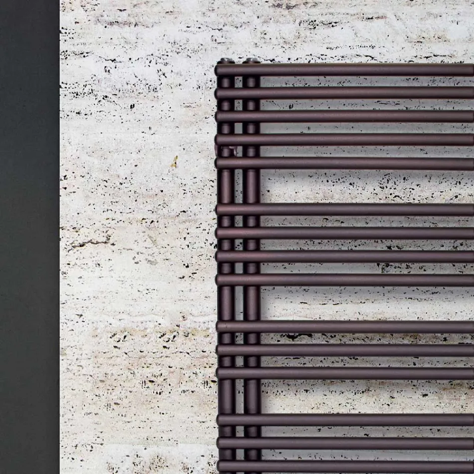 Încălzitor hidraulic pentru prosoape din oțel carbon Fabricat în Italia - Vișine Viadurini