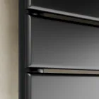 Încălzitor hidraulic pentru prosoape din oțel carbon negru, fabricat în Italia - Carezza Viadurini