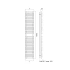 Încălzitor hidraulic pentru prosoape din oțel carbon - moale Viadurini