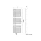 Încălzitor de prosoape din oțel carbon cu sistem electric - alune Viadurini