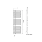 Încălzitor de prosoape din oțel carbon cu sistem hidraulic - alune Viadurini
