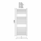Încălzitor de prosoape de baie din oțel inoxidabil, 2 dimensiuni 391 W - Italo Viadurini