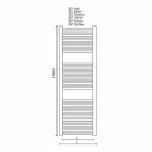 Încălzitor de prosoape de baie din oțel inoxidabil, 2 dimensiuni 391 W - Italo Viadurini