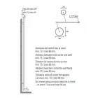 Încălzitor de prosoape de baie din oțel inoxidabil, 2 dimensiuni 391 W - Italo Viadurini