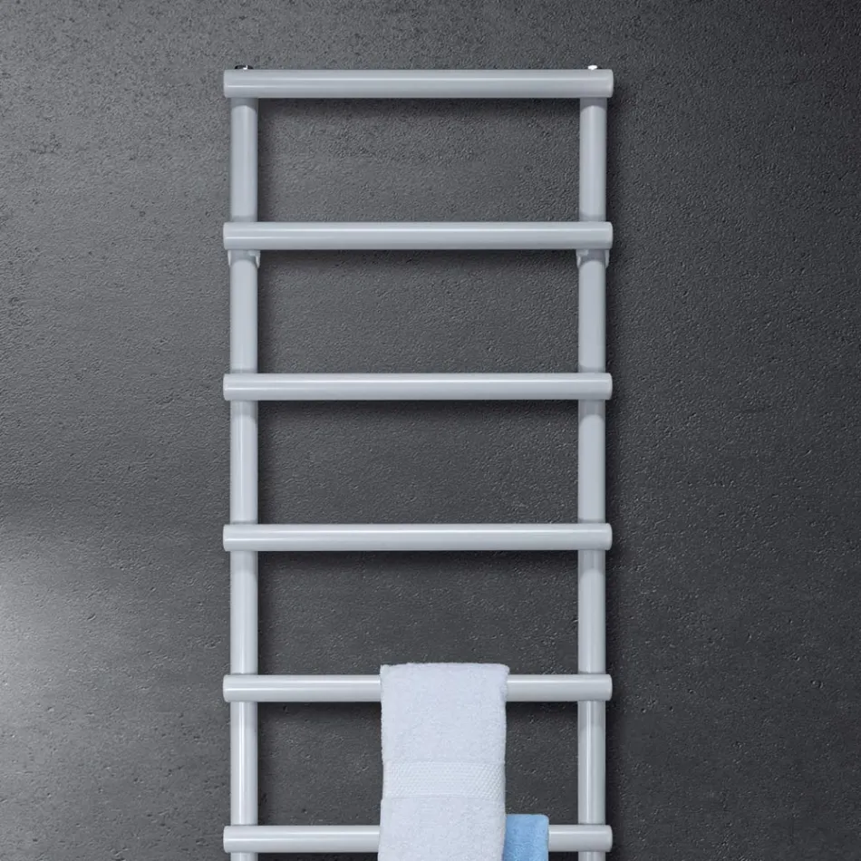 Încălzitor de prosoape mixt cu elemente circulare Made in Italy - Căpșuni Viadurini