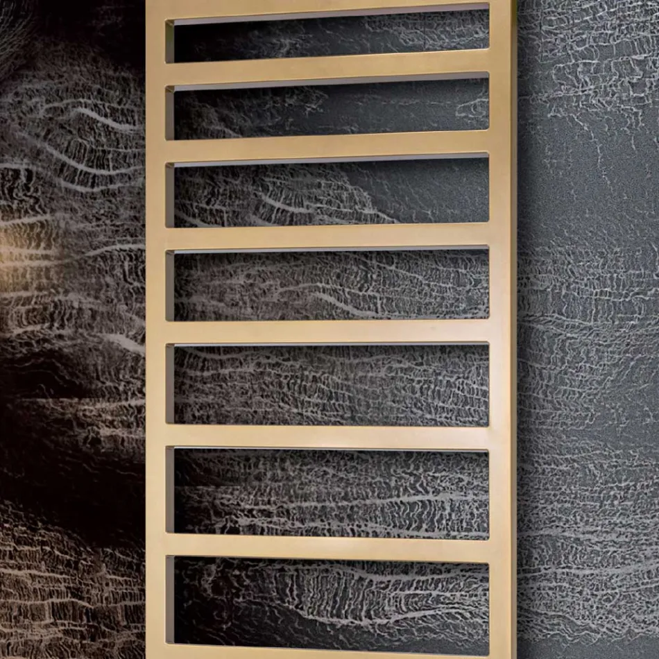 Incalzitoare de prosoape mixte cu linii simple din otel Made in Italy - Fistic Viadurini