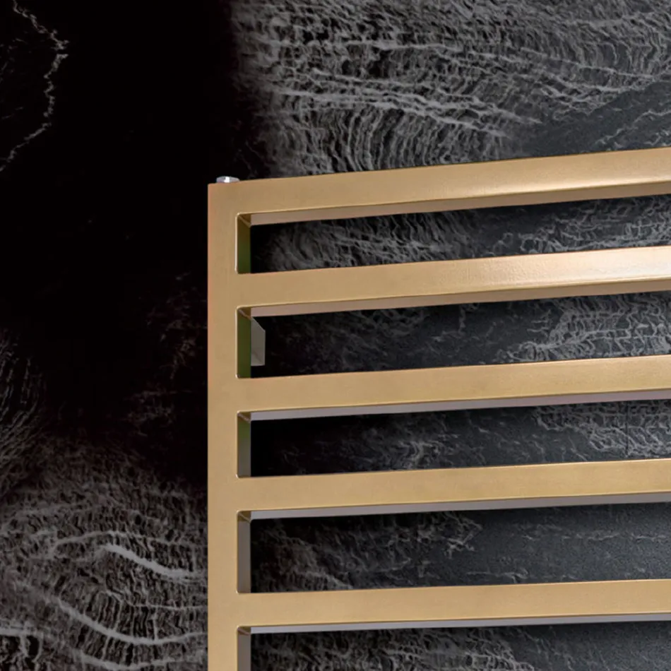 Incalzitoare de prosoape mixte cu linii simple din otel Made in Italy - Fistic Viadurini