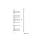 Încălzitor de prosoape mixt din oțel carbon Fabricat în Italia - Cireșe Viadurini