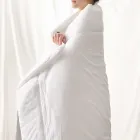 Încălzitor de pat dublu de 350 gr/m2 din bumbac pur vopsit în haine - delicatețe Viadurini