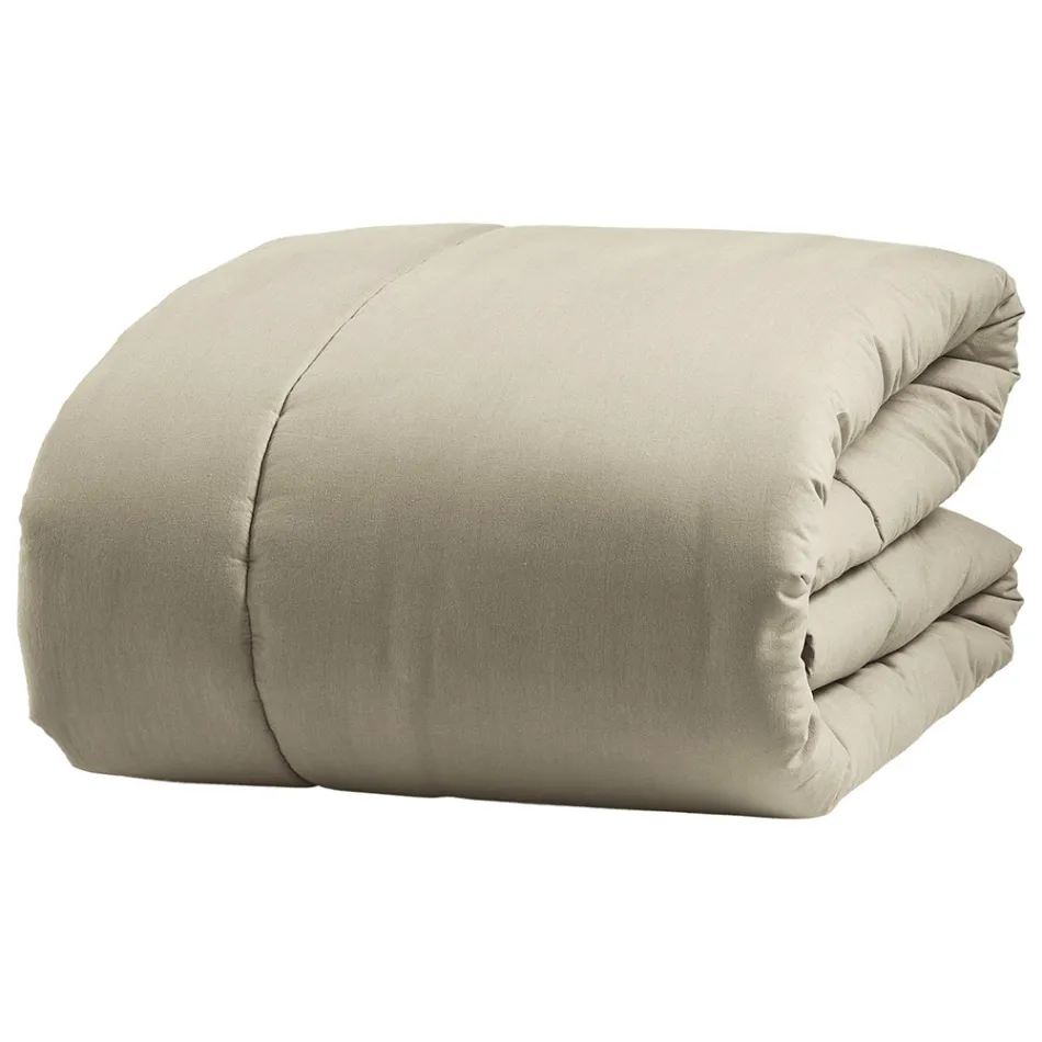 Încălzitor de pat dublu de 350 gr/m2 din bumbac pur vopsit în haine - delicatețe Viadurini