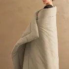 Încălzitor de pat dublu de 350 gr/m2 din bumbac pur vopsit în haine - delicatețe Viadurini