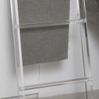 Suport prosop de baie din cristal acrilic transparent Scara - Smart Viadurini