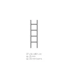 Suport prosop de baie din cristal acrilic transparent Scara - Smart Viadurini