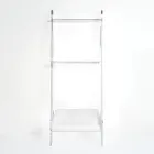 Scară pentru prosoape din plexiglas alb, fabricată în Italia - Jamira Viadurini