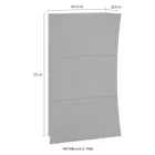 Dulap Pantofi cu 3 Uși din Lemn Lăcuit Alb Lucios Arc - Sabine Viadurini