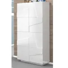 Raft pentru încălțăminte înalt sau jos, cu design durabil din lemn, cu 2 sau 4 uși - Fjona Viadurini