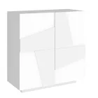 Raft pentru încălțăminte înalt sau jos, cu design durabil din lemn, cu 2 sau 4 uși - Fjona Viadurini