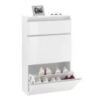 Dulap Pantofi Alb sau Antracit 3 Usi Design Durabil Lemn - Emanuelito Viadurini