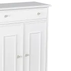 Dulap pantofi cu 1 sertar si 2 usi din lemn Made in Italy - Lasa Viadurini