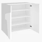 Dulap pentru pantofi de interior cu 2 usi din melaminat Made in Italy - Naditza Viadurini