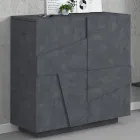 Dulap pentru pantofi de interior cu 2 usi din melaminat Made in Italy - Naditza Viadurini