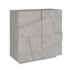 Dulap pentru pantofi de interior cu 2 usi din melaminat Made in Italy - Naditza Viadurini