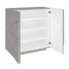 Dulap pentru pantofi de interior cu 2 usi din melaminat Made in Italy - Naditza Viadurini