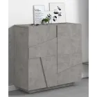 Dulap pentru pantofi de interior cu 2 usi din melaminat Made in Italy - Naditza Viadurini