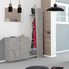 Dulap pentru pantofi de interior cu 2 usi din melaminat Made in Italy - Naditza Viadurini