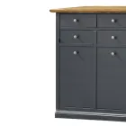 Suport pantofi din lemn furniruit Toulipier Made in Italy - Visnus Viadurini