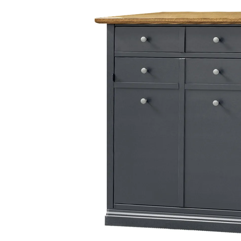 Suport pantofi din lemn furniruit Toulipier Made in Italy - Visnus Viadurini