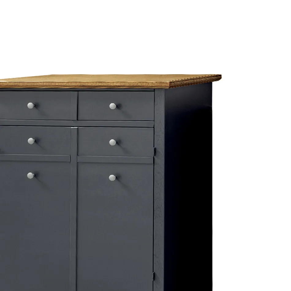 Suport pantofi din lemn furniruit Toulipier Made in Italy - Visnus Viadurini