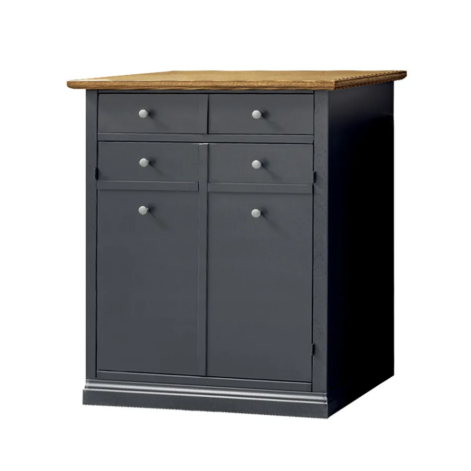 Suport pantofi din lemn furniruit Toulipier Made in Italy - Visnus Viadurini