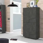 Dulap pentru pantofi din melaminat de interior cu 4 usi Made in Italy - Naditza Viadurini