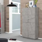 Dulap pentru pantofi din melaminat de interior cu 4 usi Made in Italy - Naditza Viadurini