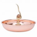 Tavă pentru spărgător de nuci din cupru conservat cu design lucrat manual 24 cm - Paronzo