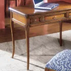 Birou cu 3 sertare din lemn de Bassano France Made in Italy - Adon Viadurini